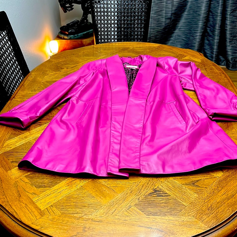 Preston and York leather coat